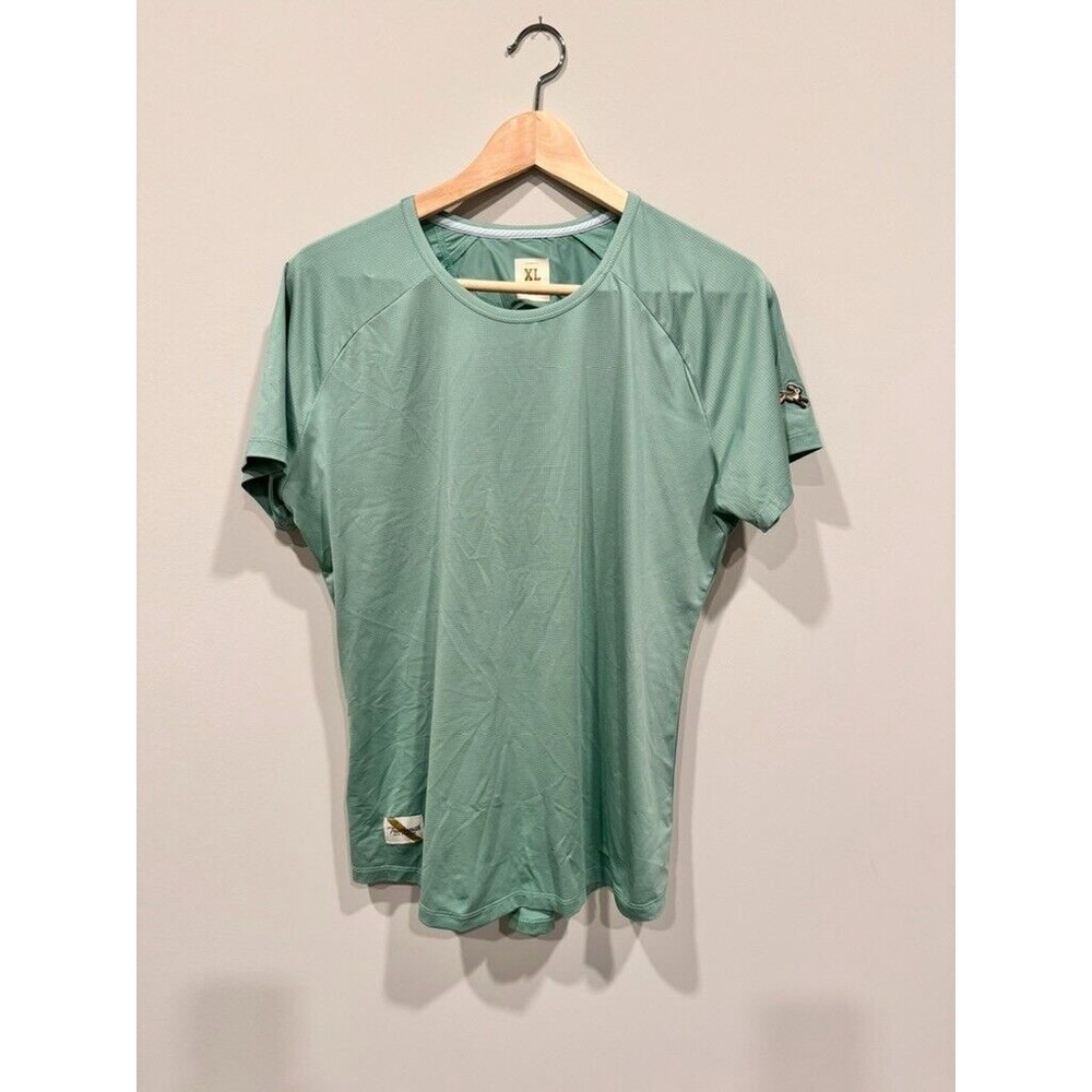 Tracksmith Twilight Short Sleeve Shirt Women's XL Spruce NWOT